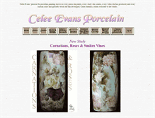Tablet Screenshot of celeeevansporcelain.com